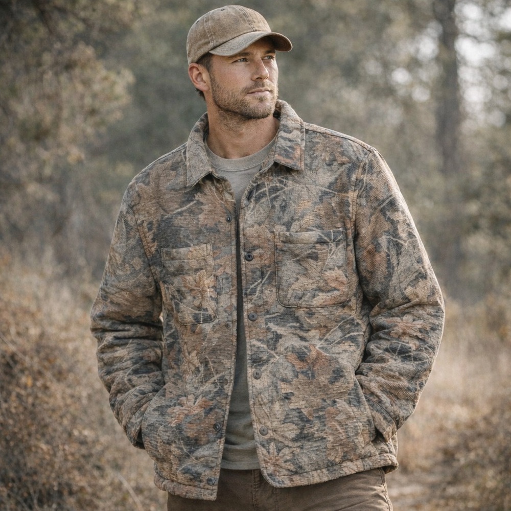 Nomad Sherpa Camouflage Jacket -‎ Brown and Gray size L